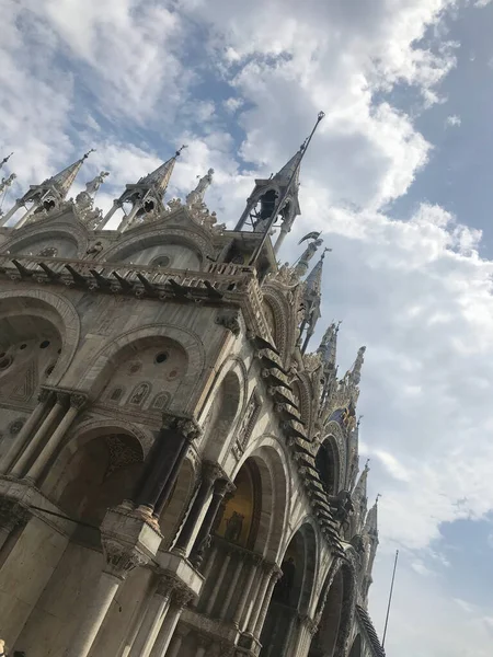 Basilica San Marco Manzarası Venedik Talya Daki San Marco Meydanı — Stok fotoğraf