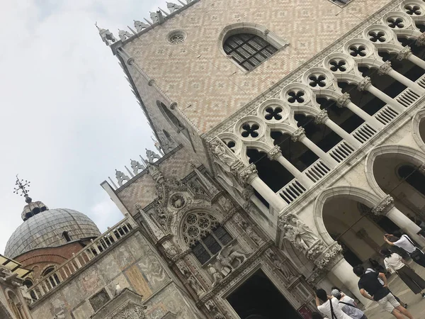 Basilica San Marco Manzarası Venedik Talya Daki San Marco Meydanı — Stok fotoğraf