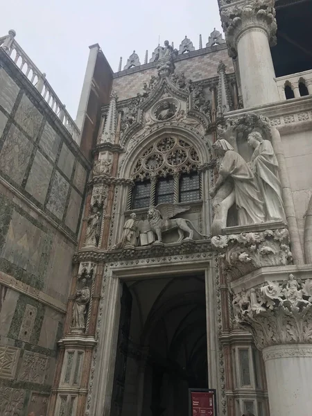 Basilica San Marco Manzarası Venedik Talya Daki San Marco Meydanı — Stok fotoğraf