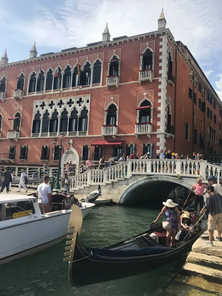 Pohled Grand Canal Benátkách Itálie — Stock fotografie