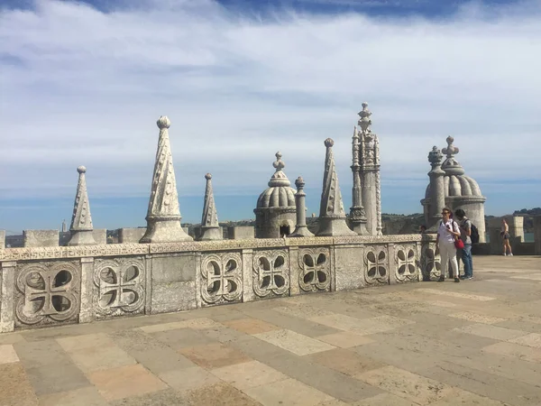 Věž Belem Řeky Tagus Lisabonu Portugalsko — Stock fotografie