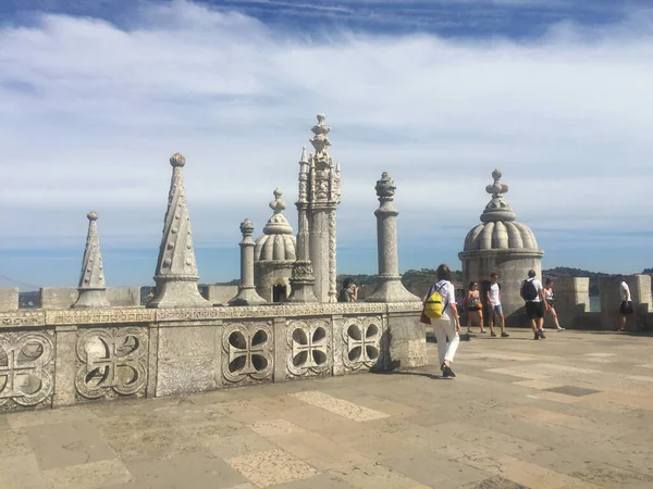 Věž Belem Řeky Tagus Lisabonu Portugalsko — Stock fotografie