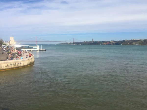 Tagus River Belem Tower Lisbon Portugal — Stock Photo, Image