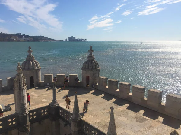 Belem Tower Sea Lisabonu Portugalsko — Stock fotografie