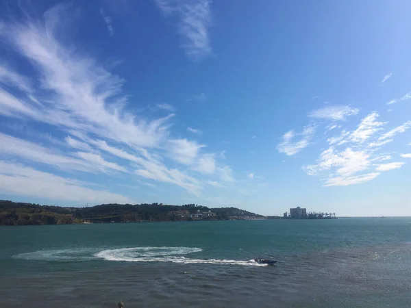 Tagus Folyó Közelében Belem Tower Lisszabonban Portugália — Stock Fotó