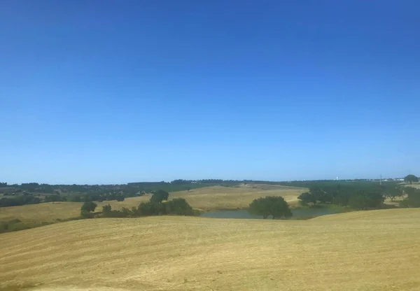 Paisaje Con Campo Cielo Azul Lisboa Capital Portugal — Foto de Stock