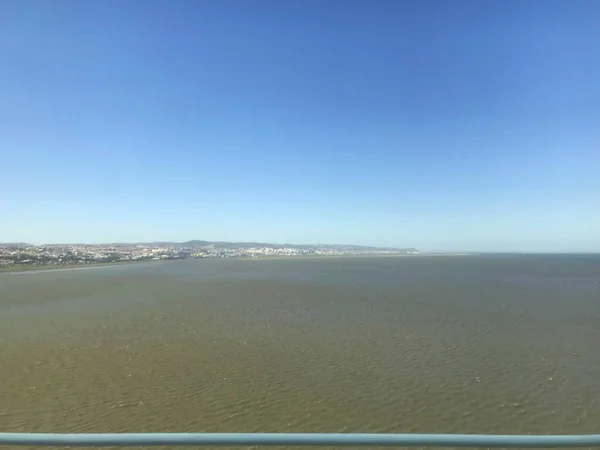 Paisaje Con Campo Cielo Azul Lisboa Capital Portugal — Foto de Stock