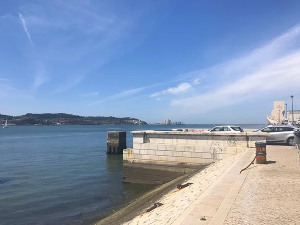 Widok Rzekę Tagus Lizbonie Portugalia — Zdjęcie stockowe