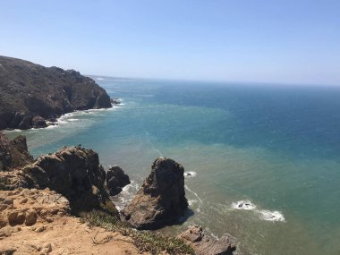 Portekiz, Sintra 'daki Cabo Da Roca manzarası