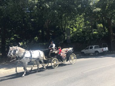 Sintra, Lizbon 'daki Pena Sarayı manzarası