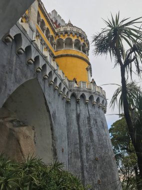 Sintra, Lizbon 'daki Pena Sarayı manzarası