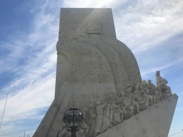 Pomnik Odkryć Lizbonie Portugalia — Zdjęcie stockowe