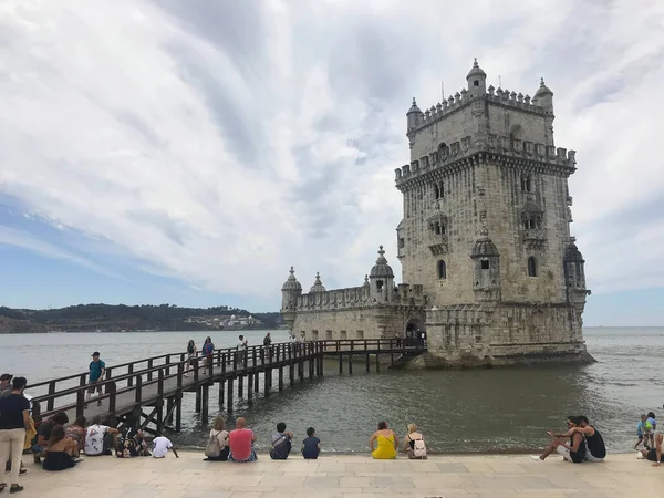 Belem Tornya Tagus Folyó Közelében Lisszabonban Portugália — Stock Fotó