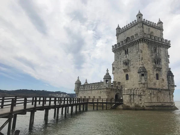 Tower Belem Tagus River Lisbon Portugal — Stock Photo, Image