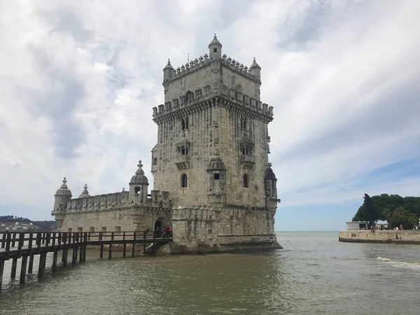 Tower Belem Tagus River Lisbon Portugal — Stock Photo, Image