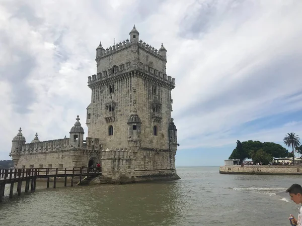 Tower Belem Tagus River Lisbon Portugal — Stock Photo, Image