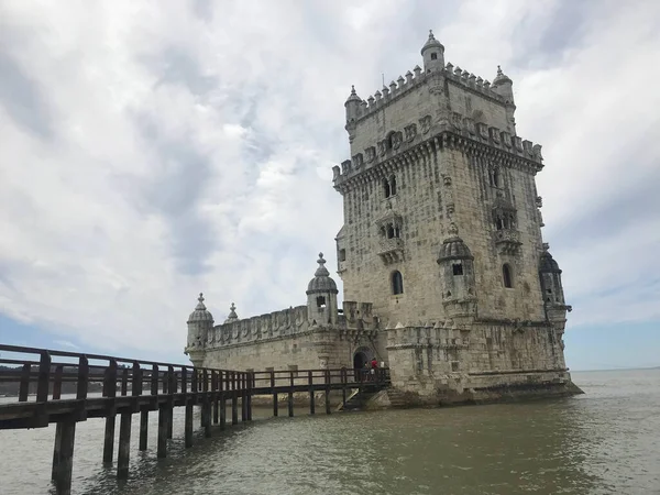 Tower Belem Tagus River Lisbon Portugal — Stock Photo, Image