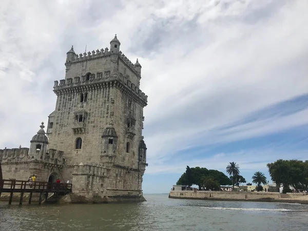 Belem Tornya Tagus Folyó Közelében Lisszabonban Portugália — Stock Fotó