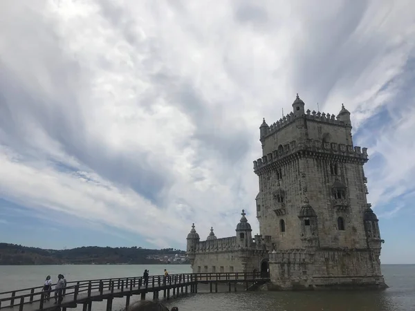 Tower Belem Tagus River Lisbon Portugal — Stock Photo, Image