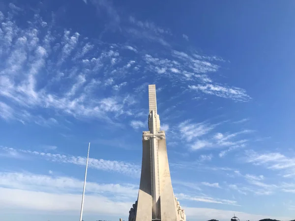 Μνημείο Για Τις Ανακαλύψεις Στο Lisbon Πορτογαλία — Φωτογραφία Αρχείου