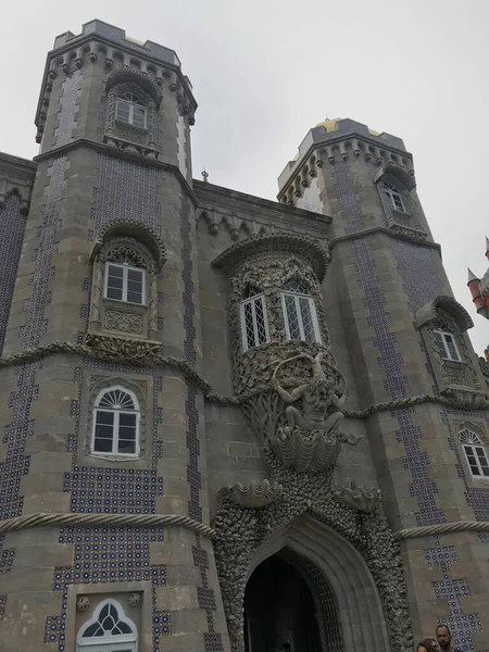 Vista Para Palácio Pena Sintra Lisboa Portugal — Fotografia de Stock