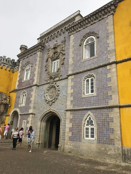 Vista Para Palácio Pena Sintra Lisboa Portugal — Fotografia de Stock