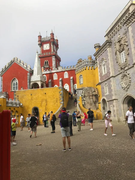 Vista Para Palácio Pena Sintra Lisboa Portugal — Fotografia de Stock