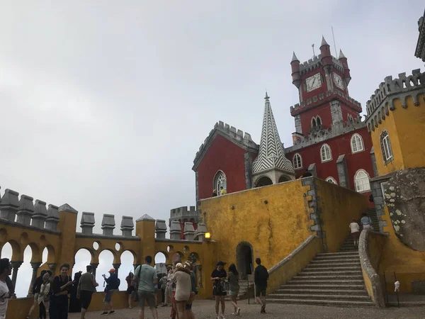 Sintra Lizbon Daki Pena Sarayı Manzarası — Stok fotoğraf