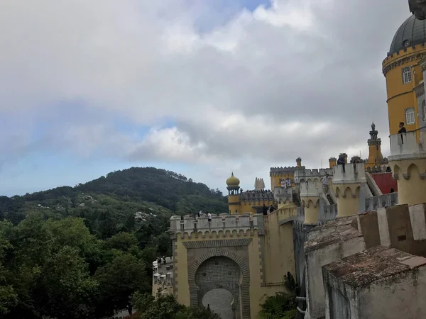 Kilátás Pena Palotára Sintrában Lisszabonban Portugália — Stock Fotó