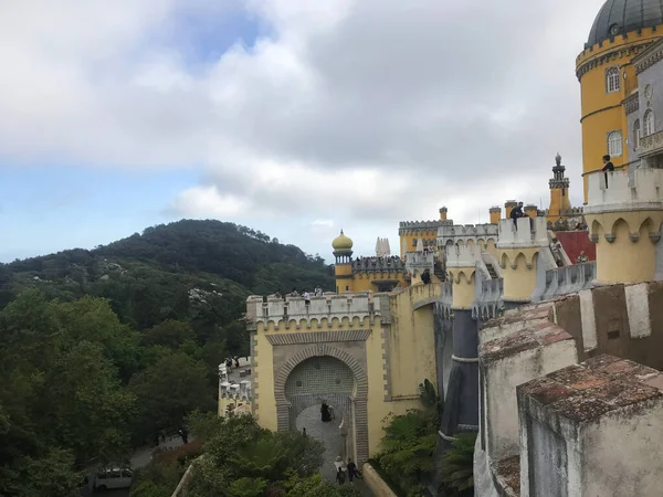 Vista Para Palácio Pena Sintra Lisboa Portugal — Fotografia de Stock