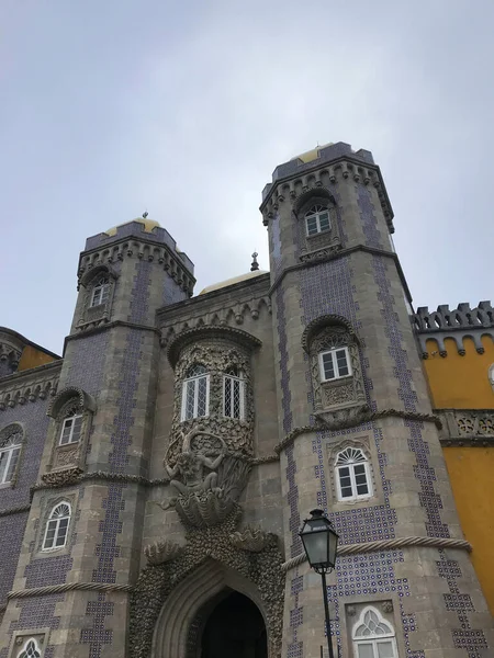 Sintra Lizbon Daki Pena Sarayı Manzarası — Stok fotoğraf