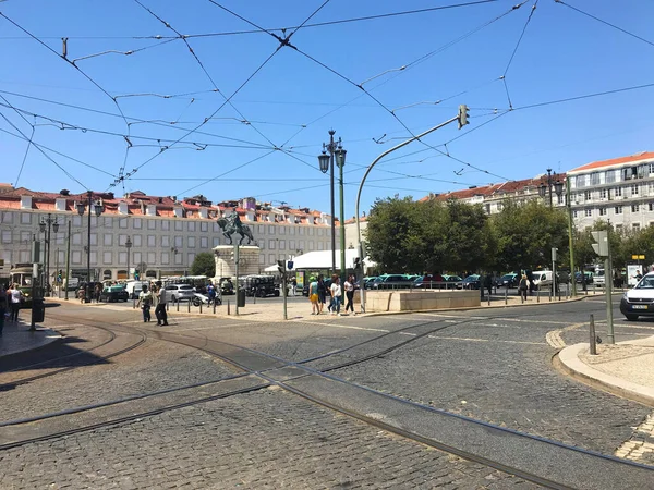 Rua Centro Lisboa Portugal — Fotografia de Stock