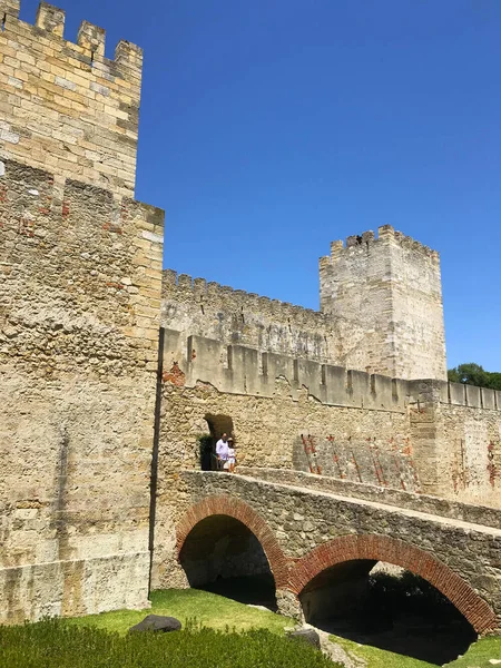 Sao Jorge George Castle Castelo Sao Jorge Aka Lisbon Portugal — Stock Photo, Image