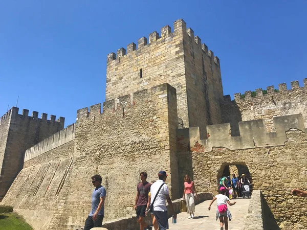 Sao Jorge George Castle Castelo Sao Jorge Aka Lisbon Portugal — Stock Photo, Image