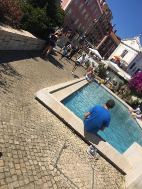 Miradouro de Santa Luzia Lizbon, Portekiz