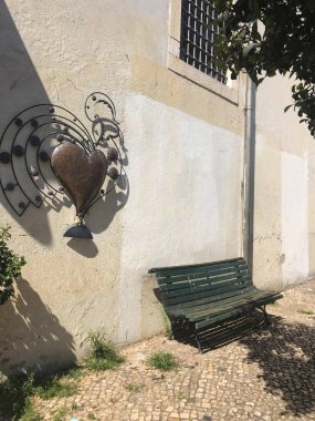 Lizbon şehir merkezindeki sokak Portekiz