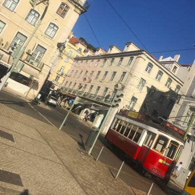 Lizbon şehir merkezindeki sokak Portekiz