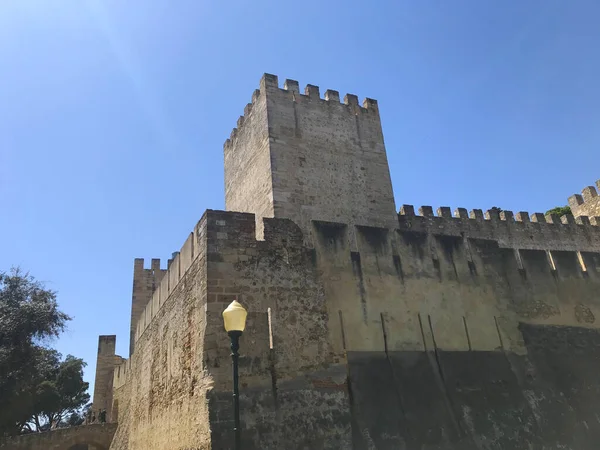 Sao Jorge George Castle Castelo Sao Jorge Aka Lisbon Portugal — Stock Photo, Image