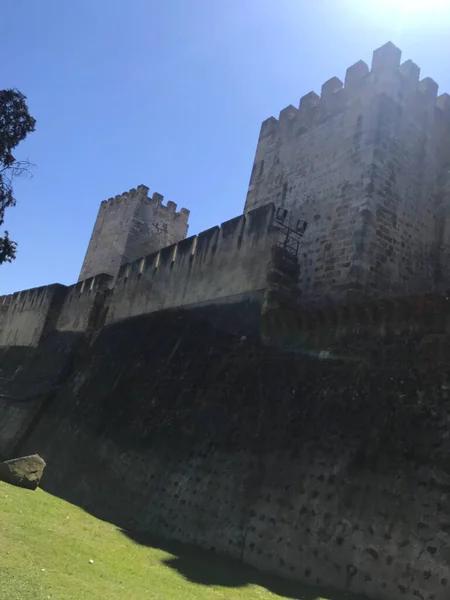 Zamek Sao Jorge George Castelo Sao Jorge Vel Lizbonie Portugalia — Zdjęcie stockowe