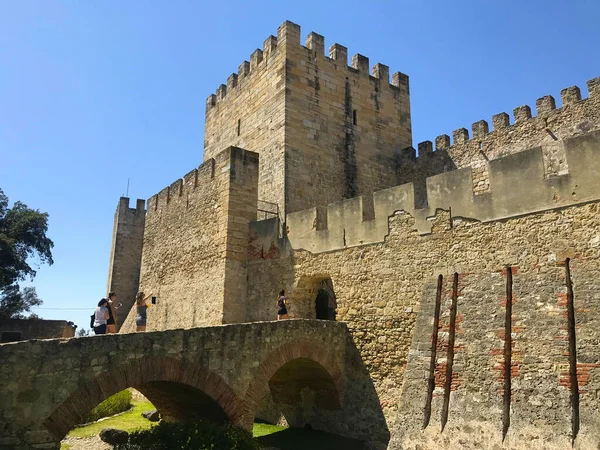 Sao Jorge George Castle Castelo Sao Jorge Aka Lisbon Portugal — Stock Photo, Image