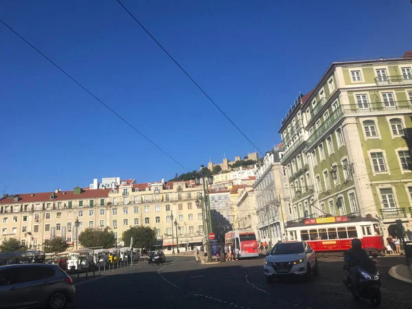 Rua Centro Lisboa Portugal — Fotografia de Stock