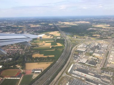 İngiltere ve İngiltere 'nin uçaktan hava görüntüsü