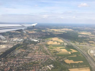 İngiltere ve İngiltere 'nin uçaktan hava görüntüsü