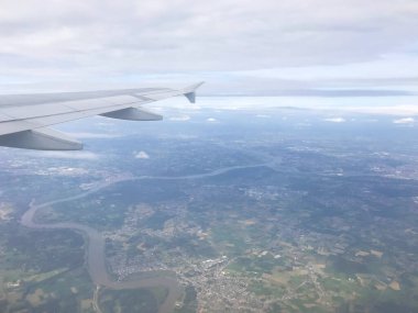 İngiltere ve İngiltere 'nin uçaktan hava görüntüsü