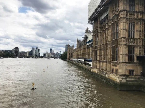 Widok Opactwo Westminster Big Ben Londynie Anglia Wielka Brytania — Zdjęcie stockowe