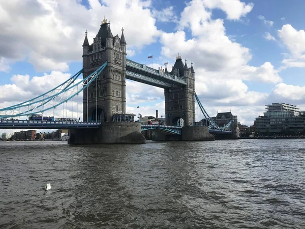 London Tower Bridge River Thames England Velká Británie — Stock fotografie