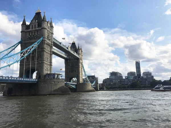 London Tower Bridge Nel Tamigi Inghilterra Regno Unito — Foto Stock