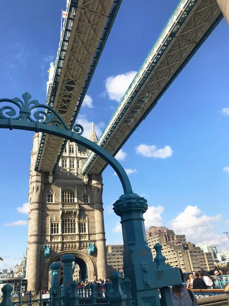 London Tower Bridge River Thames — стокове фото