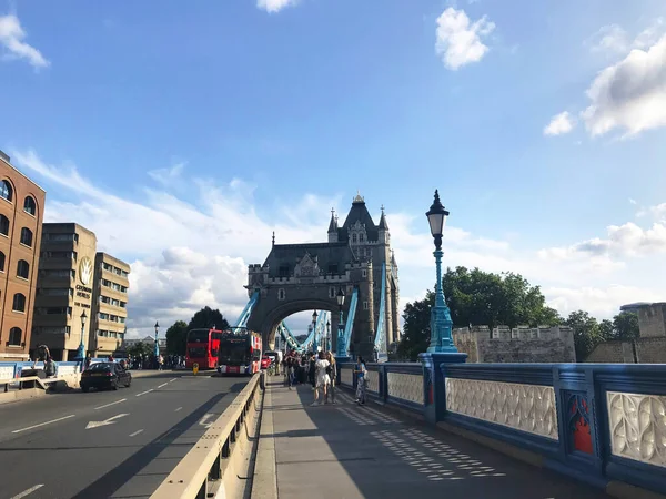 Ngiltere Thames Nehri Ndeki Londra Kulesi Köprüsü — Stok fotoğraf