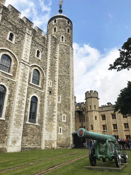 Vita Tornet Vid Towern London England Storbritannien — Stockfoto